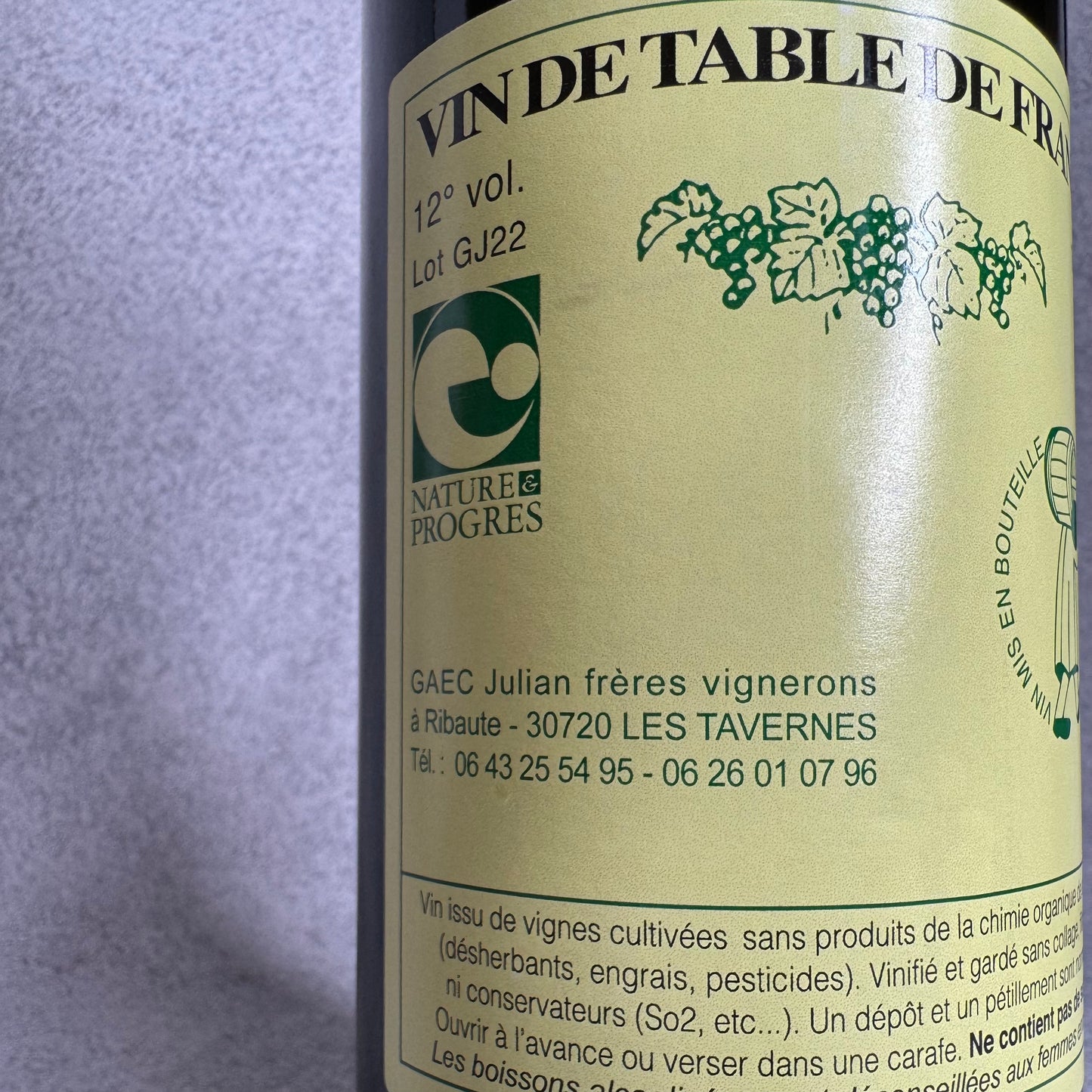 ルージュ 12% 2022 (1000ml) / ルイ・ジュリアン