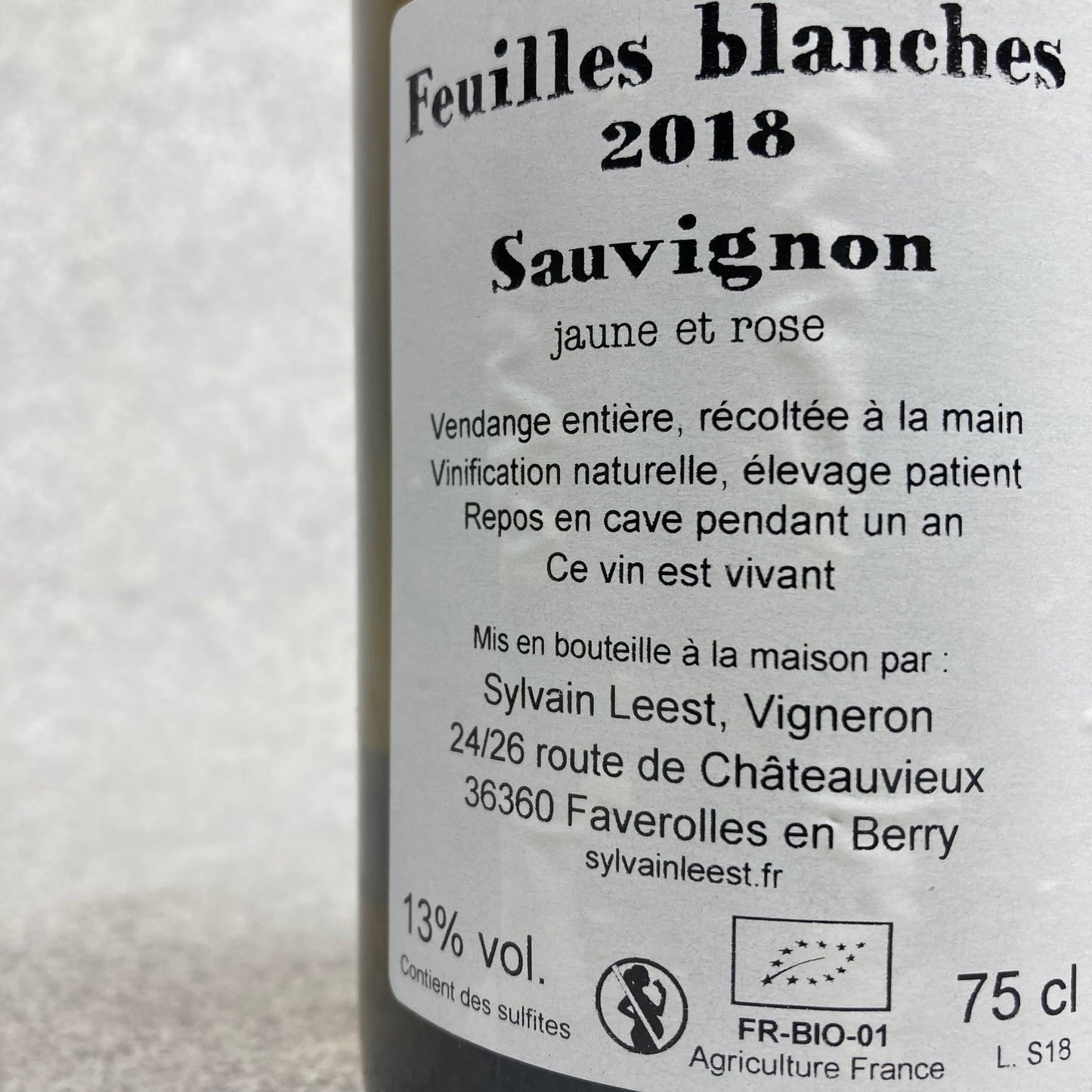 フィユ・ブランシュ 2018 / シルヴァン・ルス