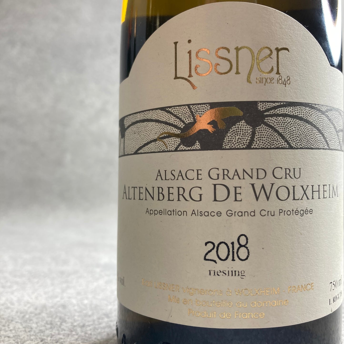 リースリング・アルテンベルク・ドゥ・ヴォルクスハイム 2018 / メゾン・リスナー