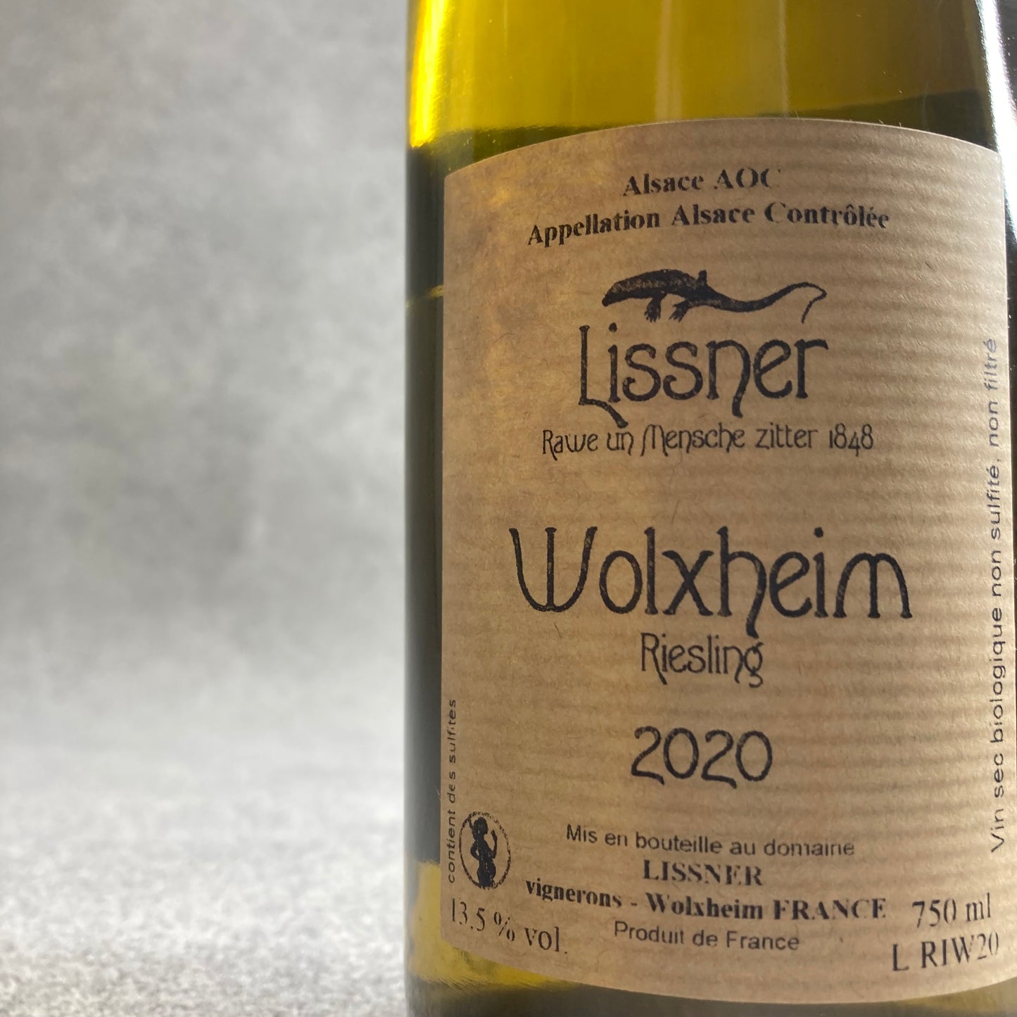 リースリング・ヴォルクスハイム 2020 / メゾン・リスナー